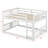 Full Over Full Bunk Bed With Ladder, Wood Bunk Bed With High Guardrail For Kids, Teens, Dorm Rooms-145923054