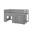 Lit mezzanine simple avec armoire et tablette-521666152