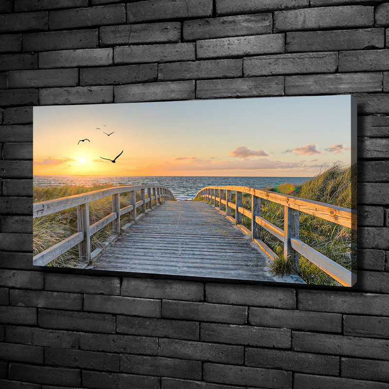Path To The Beach - No Frame Print on Canvas