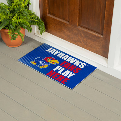University of Kansas Fan PVC Mat, 28"x16"