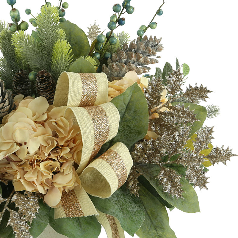 Arrangement d'hortensias dans un bol Desloge