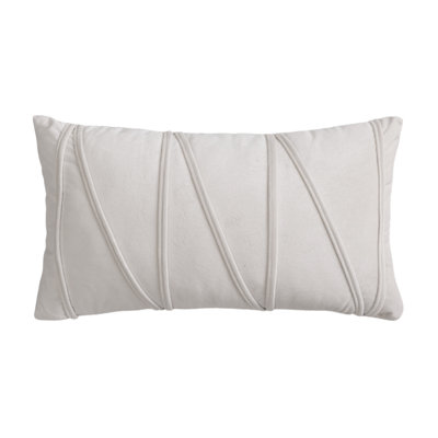 Velvet Cross Lines Cushion Rectangular Cushion Cover