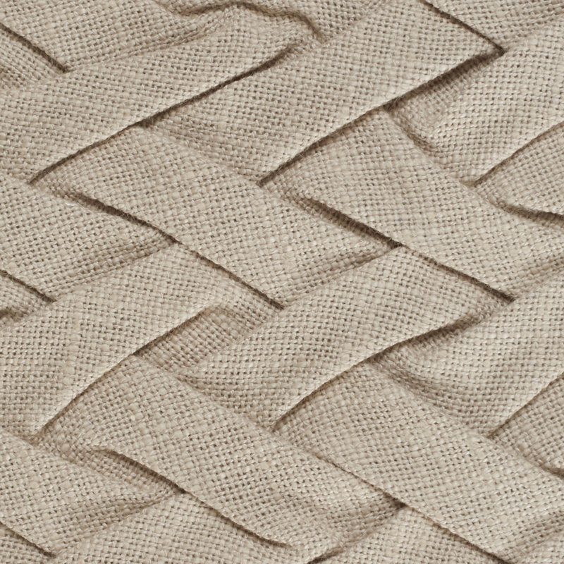 Borislav Cotton Throw Pillow, 18" H x 18" W x 4" D, Taupe