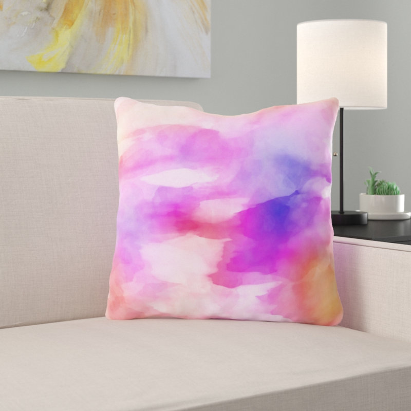 Housse et insert de coussin carré Naughton, Microsuède, Intérieur