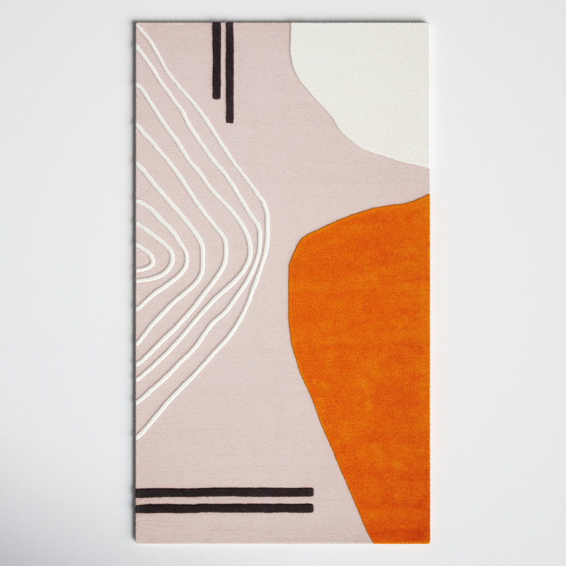 Felipe Wool Abstract Indoor Rug, Rectangle 2'3" x 4'