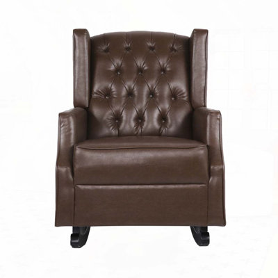 PU Leather Rocking Chair by Harriet Bee