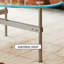 Modern Design Oval Tempered Glass Coffee Table