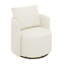 Fauteuil pivotant rembourré de style moderne et confortable en chenille à 360 ° avec coussins décoratifs Modern-2000496009