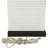 Ceramic Fluted Base White Table Lamp with Drum Shade