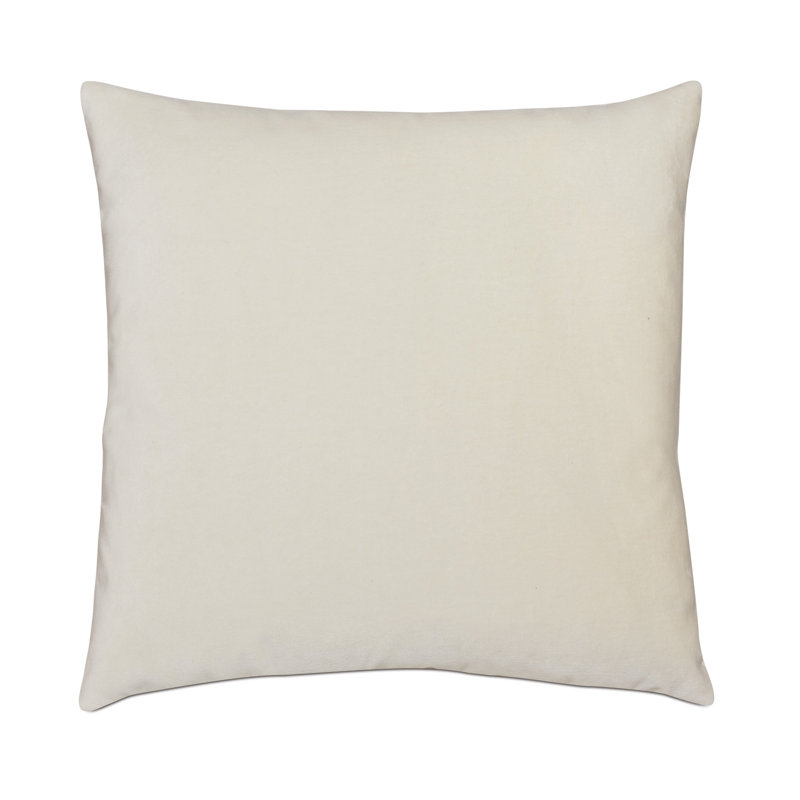 Housse et insert de coussin en peluche, Blanc, Feather