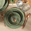 Bloomhouse Montecito Breeze 16 Piece (Service for 4) Double Plates and Bowls Stoneware Reactive Glaze Dinnerware Set - Laguna Dawn-2105447728