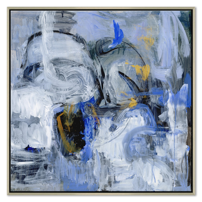 Control Room - Peinture sur toile encadrée, Argent