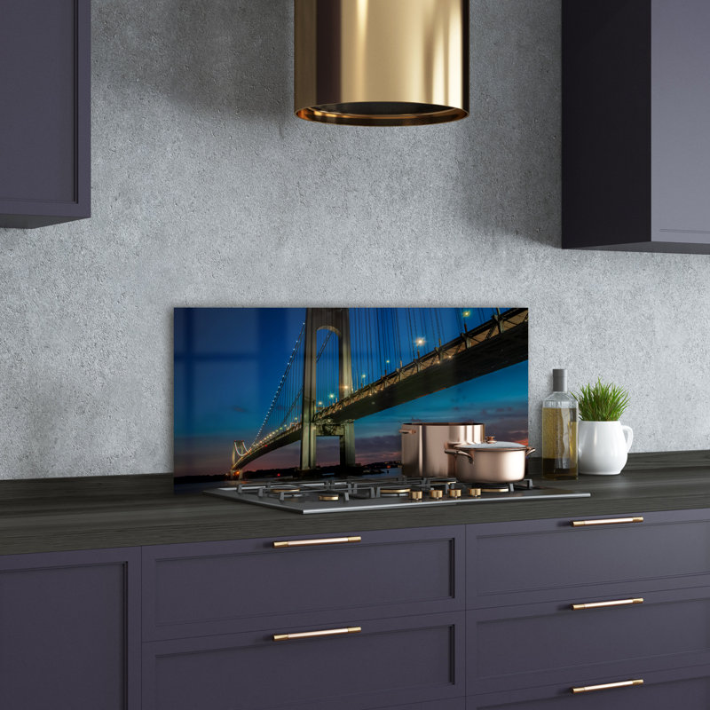 Ludly 50cm W x 100cm L Glass Peel and Stick Panel