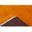 Tapis rouge et orange noué à la main de haute qualité