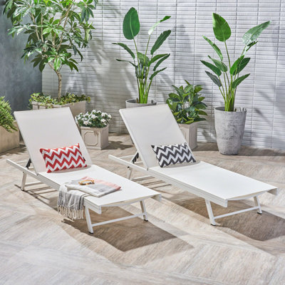 Outdoor Chaise Lounge Set of 2