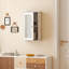 Armoire à pharmacie murale blanche avec porte ajustable et réversible