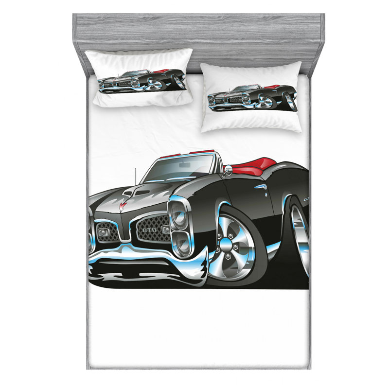 Microfiber Sheet Set, Queen Sheet Set with Fitted Sheet
