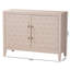 Armoire de rangement en faux chagrin Baxton Studio Nira