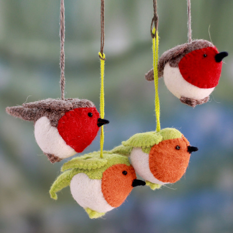 Ornement d’oiseau de noël