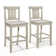 Slatted Back Counter Height Chair