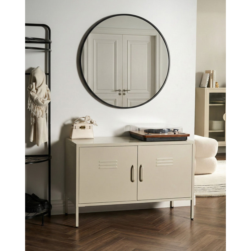 Storage Unit Metal Light Beige, Beige
