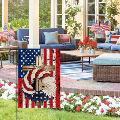 Godelind Double Sided Independence Day Garden Flag