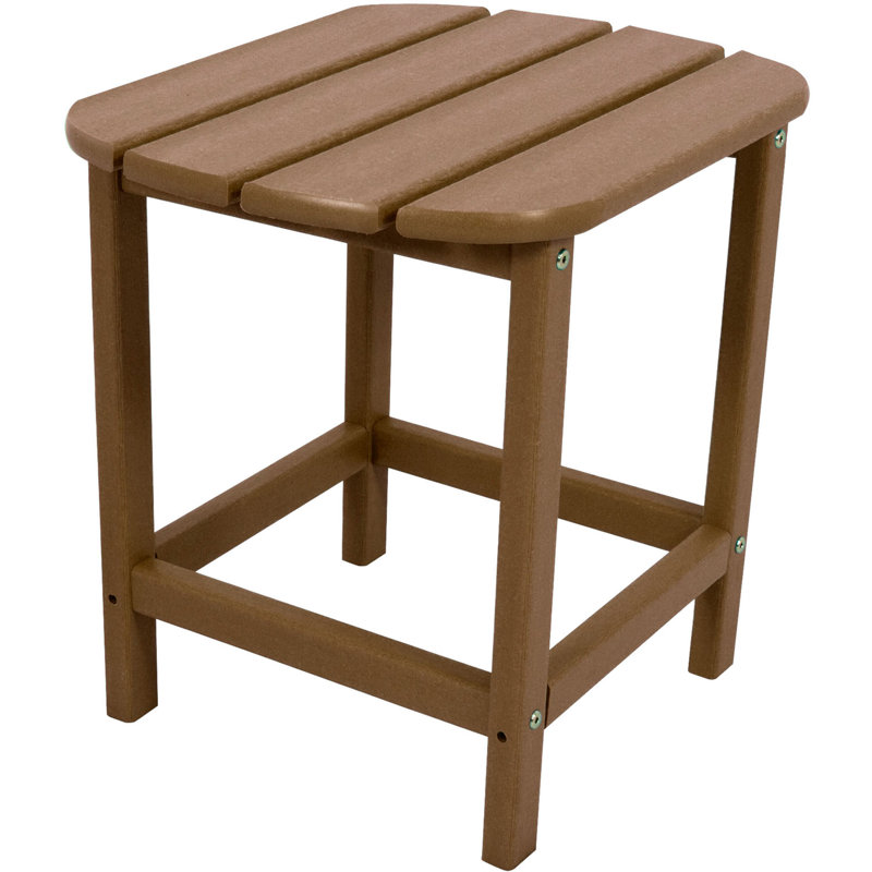 Grafton Square Outdoor Side Table , 19 " W 15 " D, Teak