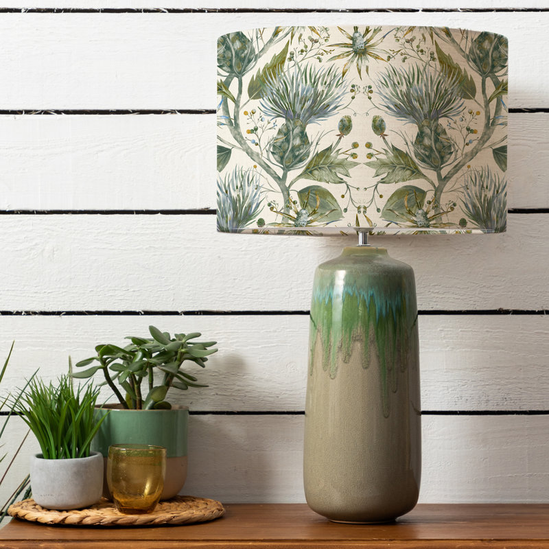 Neo Ceramic Table Lamp, Lichen