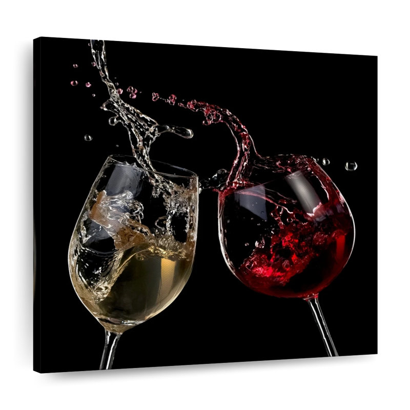 Vin et alcool, forêt, lever du jour sur toile, H 30 po x l 30 po x P 1,25 po