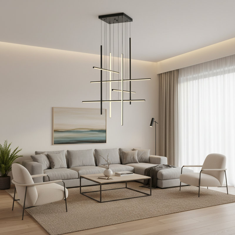 8 - Light LED Chandelier