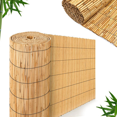 Faucette 100cm H x 300cm W Brown Bamboo Yard/Privacy Fence