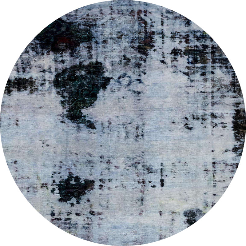 Tapis abstrait moderne 2017, Rond 4 pi