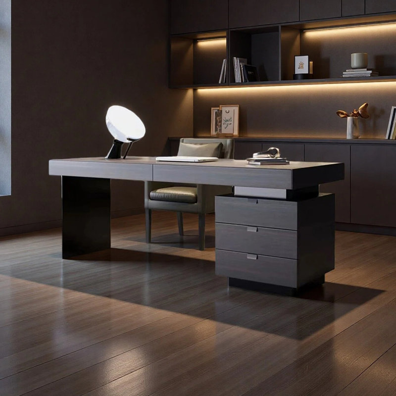 Bureau italien minimaliste, H 29,53 po x l 62,99 po x P 27,56 po