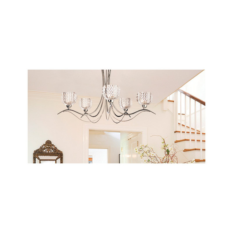 Crystal Semi Flush Mount
