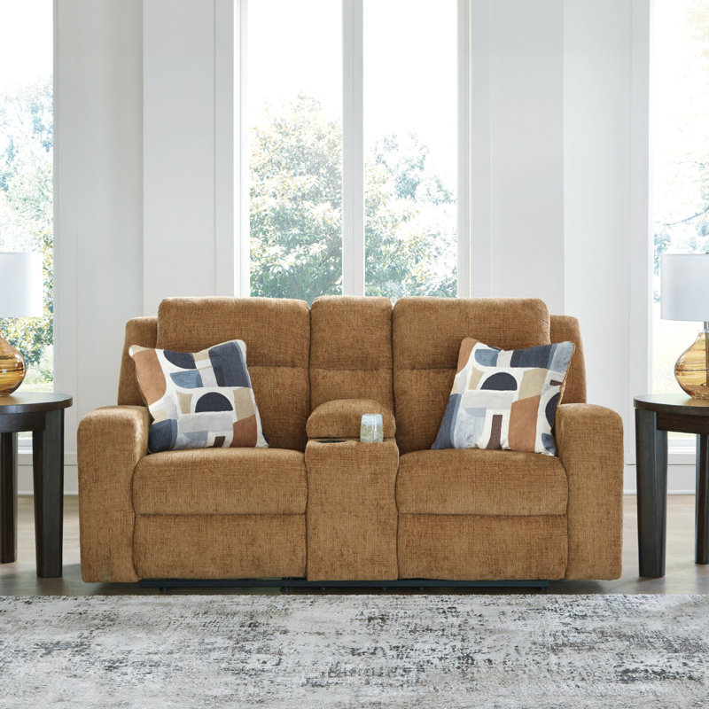 Jhanae Reclining Loveseat With Console