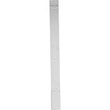 Endurathane Double Raised Pilaster 8"W x 96"H x 2 3/4"P with 14 1/4" Attached Plinth, Sold Per Pair