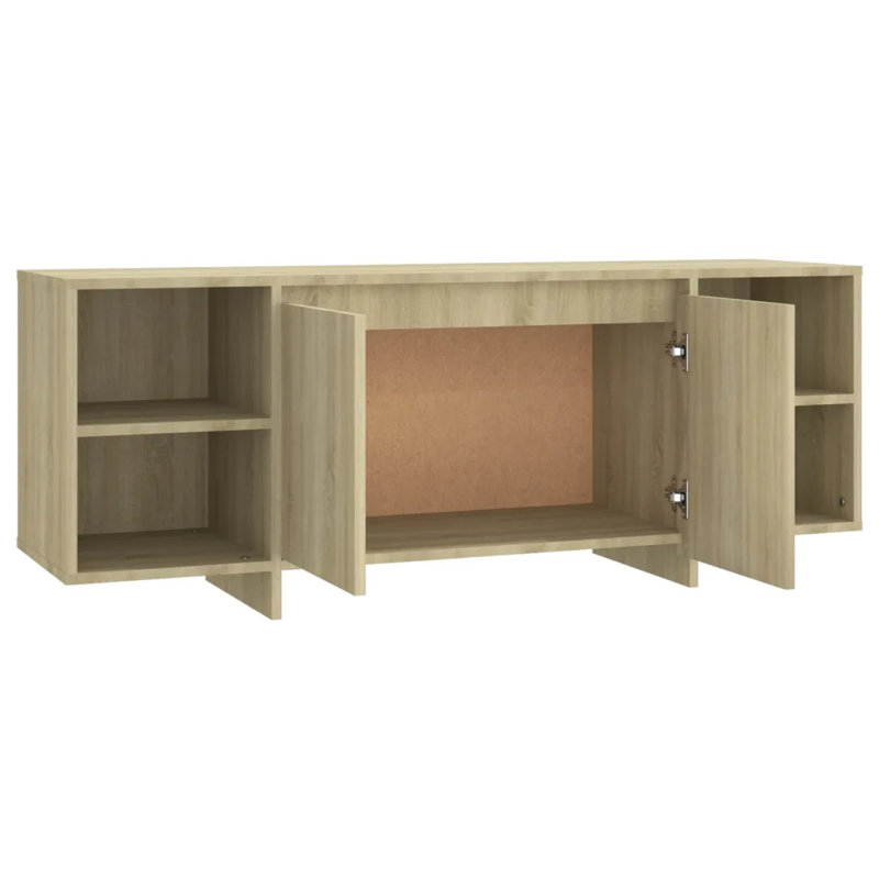 Ghofran Unfinished TV Stand, Sonoma Oak