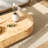 43" Modern Oval Coffee Table With Solid Wooden Veneer-419117347