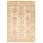 Tapis décoratif en laine de conception unique 6 pi 1 po x 9 pi noué à la main New Age