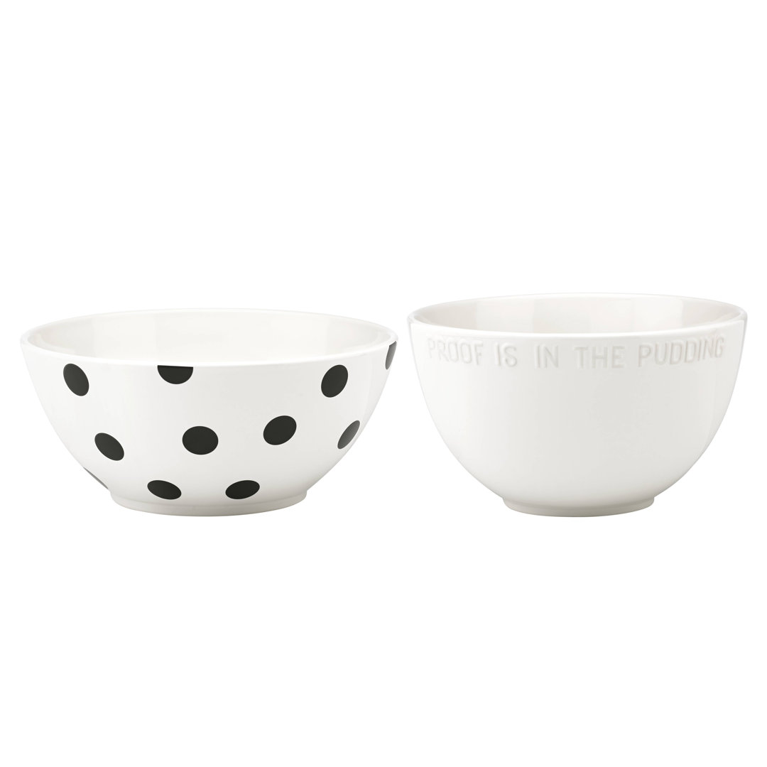 Deco Dot Stoneware Nested Mixing Bowl Set kate spade new york