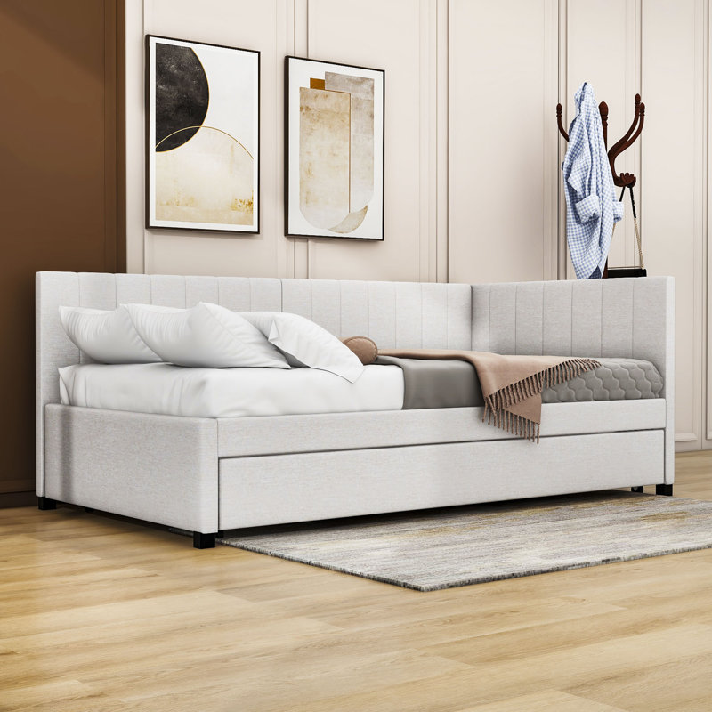 Liddington Upholstered Daybed, Twin, Beige