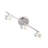 Amtul 21.26'' 3 -Light Fixed Track Track Kit with Adjustable Head
