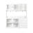 White Freestanding Kitchen Cabinet 63" W - 4 Doors, Drawers & Microwave Shelf For Pantry Storage In Kitchen, Garage, Office Entertainment Room With Analytical Area