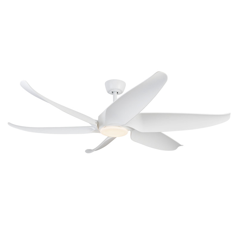 Coronado Smart LED Downrod Ceiling Fan, White