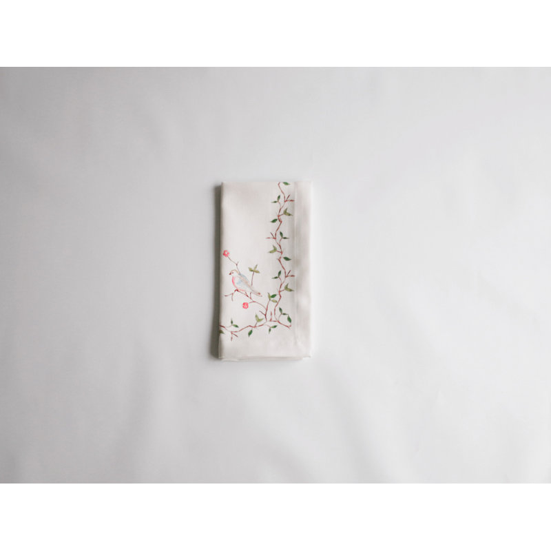 Linens Bird on Branch Napkins