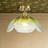 1 - Light Glass Semi - Flush Mount Ceiling Light
