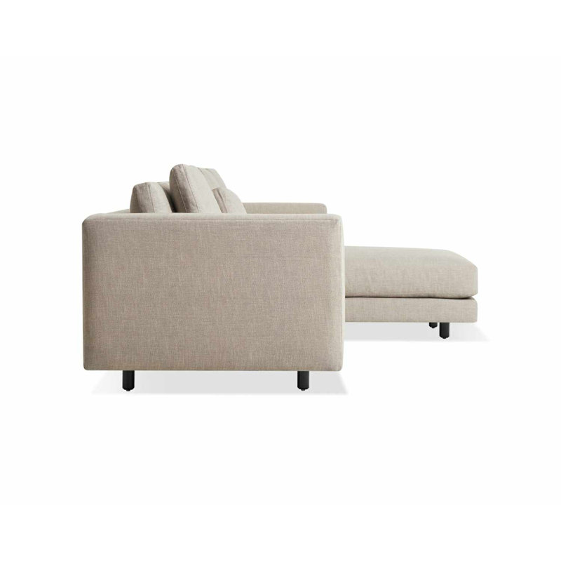 Hands Down Chaise Sectional, Landa Stone, Right Hand Facing