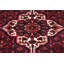 Tapis rouge antique en laine noué à la main Tabriz Malakai - 6 pi 9 po x 9 pi 11 po