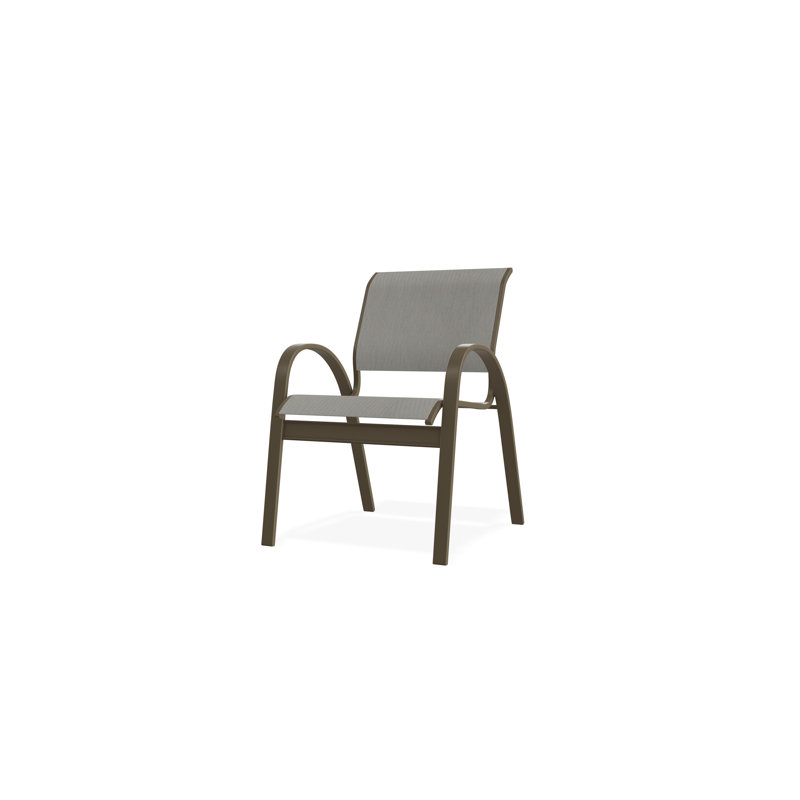 Aruba II Outdoor Dining Chair, Augustine Oyster, Beachwood