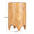 Hand-Carved Wood Side Table-1963096108